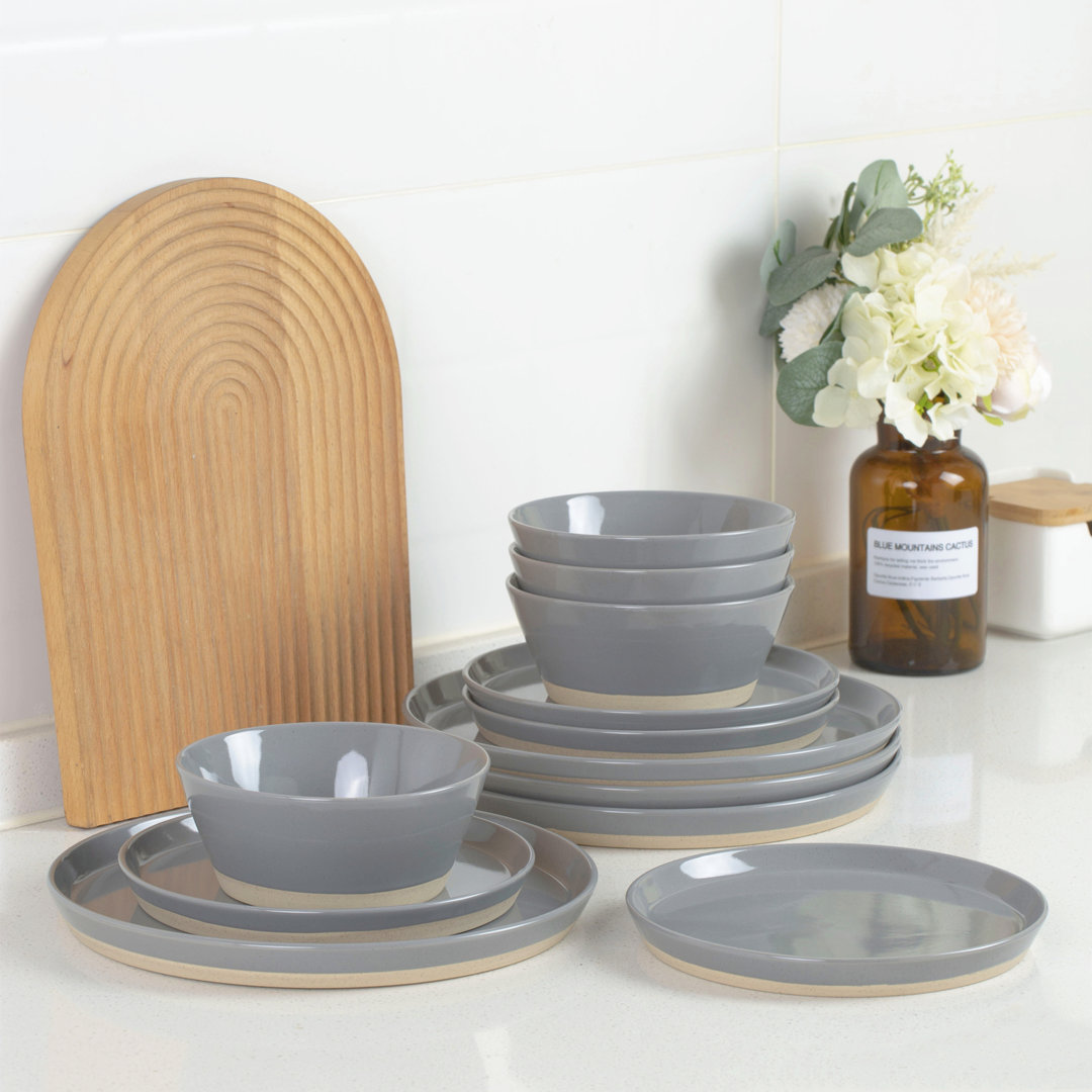  Stoneware Dinnerware Set - Service for 8